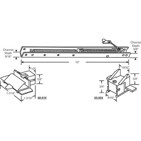 Strybuc 15in Window Channel Balance 60-142-4